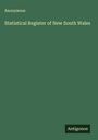 Anonymous: Statistical Register of New South Wales, Buch