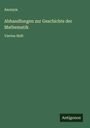 Anonym: Abhandlungen zur Geschichte der Mathematik, Buch