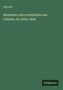 Anonym: Memoiren und Actenstücke aus Galizien, im Jahre 1846, Buch