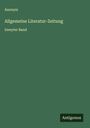 Anonym: Allgemeine Literatur-Zeitung, Buch