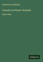 Ferdinand Carl Böheim: Chronik von Wiener-Neustadt, Buch