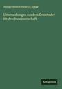 Julius Friedrich Heinrich Abegg: Untersuchungen aus dem Gebiete der Strafrechtswissenschaft, Buch
