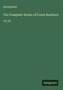 Anonymous: The Complete Works of Count Rumford, Buch