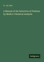 Fr. Jul. Otto: A Manual of the Detection of Poisions by Medico-Chemical Analysis, Buch