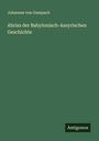 Johannes Von Gumpach: Abriss der Babylonisch-Assyrischen Geschichte, Buch