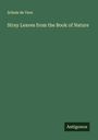 Schele De Vere: Stray Leaves from the Book of Nature, Buch