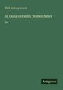 Mark Antony Lower: An Essay on Family Nomenclature, Buch