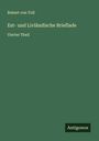 Robert von Toll: Est- und Livländische Brieflade, Buch