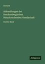 Anonym: Abhandlungen der Senckenbergischen Naturforschenden Gesellschaft, Buch