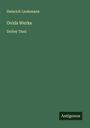 Heinrich Lindemann: Ovids Werke, Buch