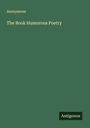 Anonymous: The Book Humorous Poetry, Buch