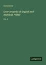 Anonymous: Encyclopaedia of English and American Poetry, Buch