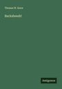 Thomas W. Knox: Backsheesh!, Buch