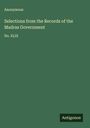 Anonymous: Selections from the Records of the Madras Government, Buch