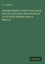 G. C. Swallow: Geological Report of the Country along the Line of the South-Western Branch of the Pacific Railroad, State of Missouri, Buch