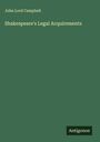 John Lord Campbell: Shakespeare's Legal Acquirements, Buch