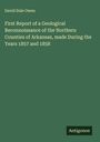David Dale Owen: First Report of a Geological Reconnoissance of the Northern Counties of Arkansas, made During the Years 1857 and 1858, Buch