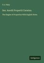 F. A. Paley: Sex. Aurelii Propertii Carmina., Buch