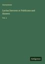 Anonymous: Lucius Davoren or Publicans and Sinners, Buch