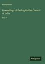 Anonymous: Proceedings of the Legislative Council of India, Buch