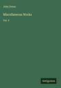 John Doran: Miscellaneous Works, Buch