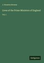 J. Houston Browne: Lives of the Prime Ministers of England, Buch