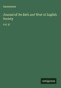 Anonymous: Journal of the Bath and West of English Society, Buch