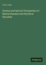 G. H. G. Jahr: General and Special Therapeutics of Mental Diseases and Psychical Disorders, Buch