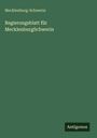 Mecklenburg-Schwerin: Regierungsblatt für MecklenburgSchwerin, Buch