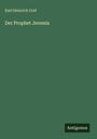 Karl Heinrich Graf: Der Prophet Jeremia, Buch
