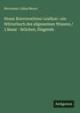 Herrmann Julius Meyer: Neues Konversations-Lexikon : ein Wörterbuch des allgemeinen Wissens / 3 Bazar - Brücken, fliegende, Buch
