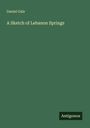 Daniel Gale: A Sketch of Lebanon Springs, Buch