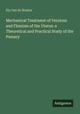 Der Text in der Mitte lautet: "Mechanical Treatment of Versions and Flexions of the Uterus: a Theoretical and Practical Study of the Pessary". Unten rechts steht "Antigonos".