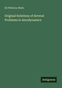 Buchcover: Titel "Original Solutions of Several Problems in Aerodynamics" von Eli Whitney Blake, Logo "Antigonos".