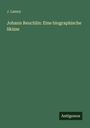 "J. Lamey. Johann Reuchlin: Eine biographische Skizze. Unten rechts steht 'Antigonos' auf einem dunkelgrünen Hintergrund."