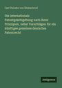 Titel: "Die internationale Patentgesetzgebung" von Carl Theodor von Kleinschrod, mit Antigonos als Verlagsname.