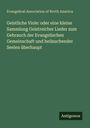 Grüner Hintergrund, Text: "Geistliche Viole: oder eine kleine Sammlung Geistreicher Lieder…", oben und unten weiße Schrift.