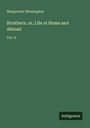 Text: "Marguerite Blessington, Strathern, or, Life at Home and Abroad, Vol. II" und "Antigonos". Einfache, grüne Buchcovergestaltung.