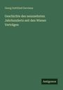 Buchtitel von Georg Gottfried Gervinus: "Geschichte des neunzehnten Jahrhunderts seit den Wiener Verträgen". Unten rechts "Antigonos". Hintergrund grün.