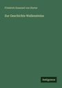 "Friedrich Emanuel von Hurter", "Zur Geschichte Wallensteins", grüner Hintergrund, kleines Logo "Antigonos" unten rechts.