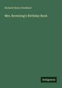 Richard Henry Stoddard: Mrs. Browning's Birthday Book, Buch
