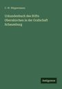 C. W. Wippermann: Urkundenbuch des Stifts Obernkirchen in der Grafschaft Schaumburg. Unten steht "Antigonos". Dunkelgrüner Hintergrund.