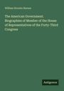 Titel: "The American Government. Biographies of Member of the House of Representatives of the Forty-Third Congress". Unten rechts steht "Antigonos". Der Hintergrund ist dunkelgrün.