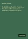"Wilhelm Girtanner. Rechtsfälle zu Puchta's Pandekten. Nebst einem Repertorium der deutschen civilistischen Praxis. Antigonos." Auf grünem Hintergrund.