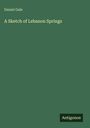 "Daniel Gale, A Sketch of Lebanon Springs" auf grünem Hintergrund, unten rechts steht "Antigonos".