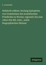 Grüner Hintergrund mit weißem Text: "L. Lewysohn. Nafshoth adikim: Sechzig Epitaphien..." Unten rechts ein schwarzes Rechteck mit "Antigonos".