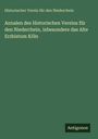 Ein grünes Buchcover mit Titel: "Annalen des Historischen Vereins für den Niederrhein, insbesondere das Alte Erzbistum Köln". Unten steht "Antigonos".