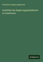 Oben steht "Gumbinnen Regierungsbezirk". In der Mitte "Amtsblatt des Regierungspräsidenten in Gumbinnen". Unten "Antigonos". Grüner Hintergrund.