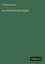 Wolfgang Menzel: Zur deutschen Mythologie, Buch