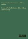 Stephen Van Rensselaer Paterson: Poems of Twin Graduates of the College of New Jersey, Buch